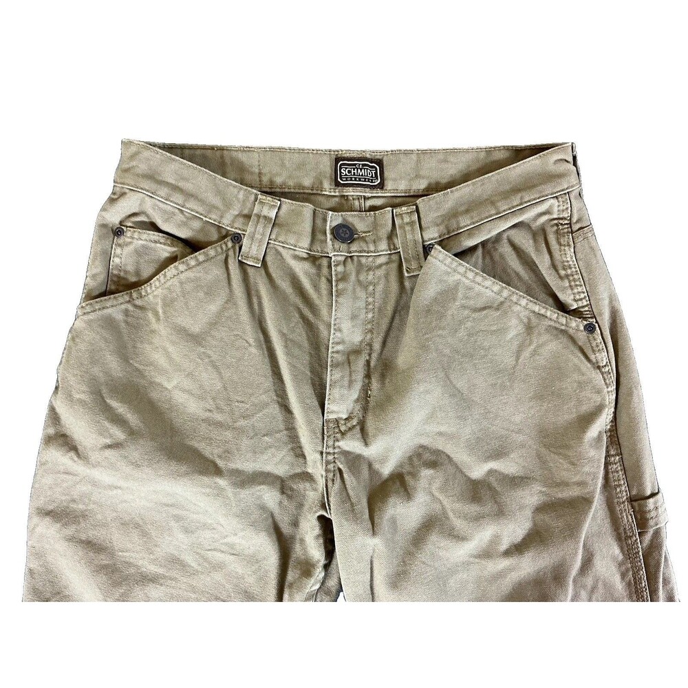 C.E. Schmidt Workwear Men’s Carpenter Cargo Heavy Work Pants Relaxed 36X32 Sand